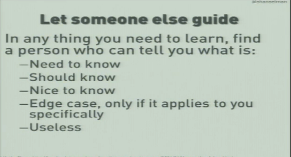 Let someone else guide you